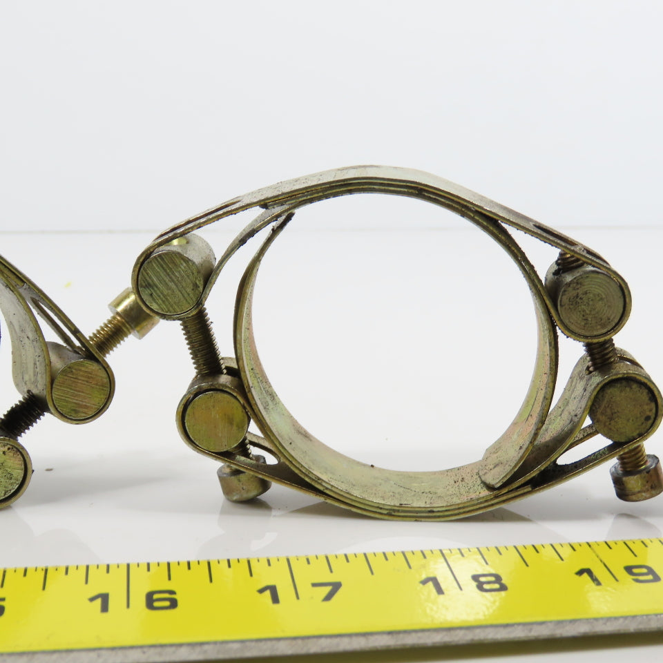 HPJ 65 2-1/4" Double Band Double Bolt Clamp Lot Of 4
