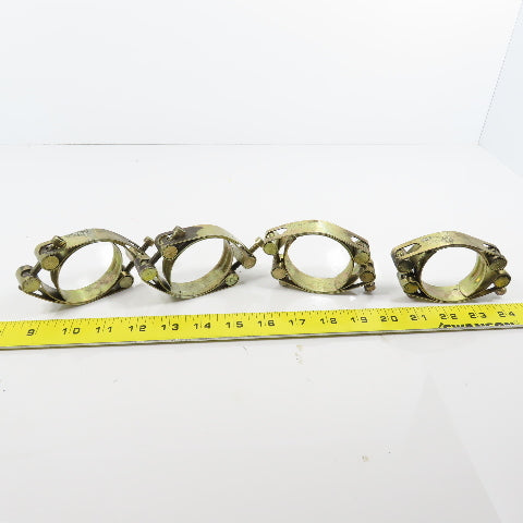 HPJ 65 2-1/4" Double Band Double Bolt Clamp Lot Of 4