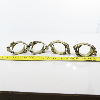 HPJ 65 2-1/4" Double Band Double Bolt Clamp Lot Of 4