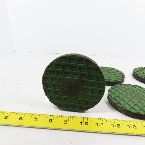 4-1/4" OD x 1/2" Thick Anti-Skid Pad Lot Of 7