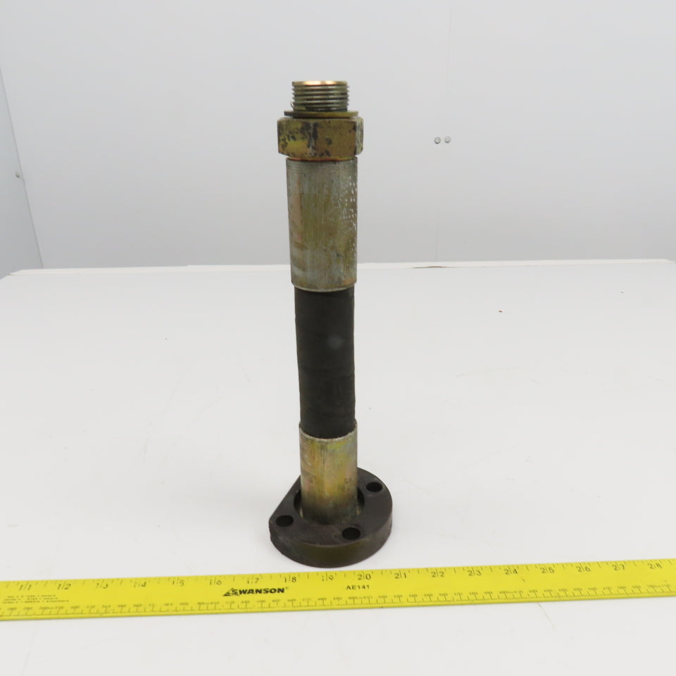 1" (-16) Hydraulic Hose ORB 4 Bolt Flange x Male 1" (-16) Straight 12-1/2" OAL