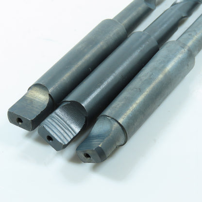 Interstate 1/2" HSS Drill Bit 8-3/8" OAL 118° Point Morse Taper MT2 Lot of 3