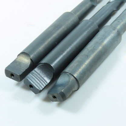 Interstate 1/2" HSS Drill Bit 8-3/8" OAL 118° Point Morse Taper MT2 Lot of 3