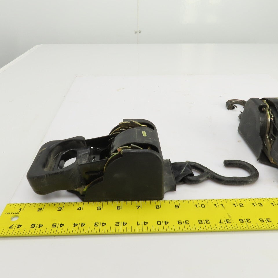 Strapinno 7350767 Bolt On Retractable Ratchet Strap 1-7/8" x 96" Lot of 2