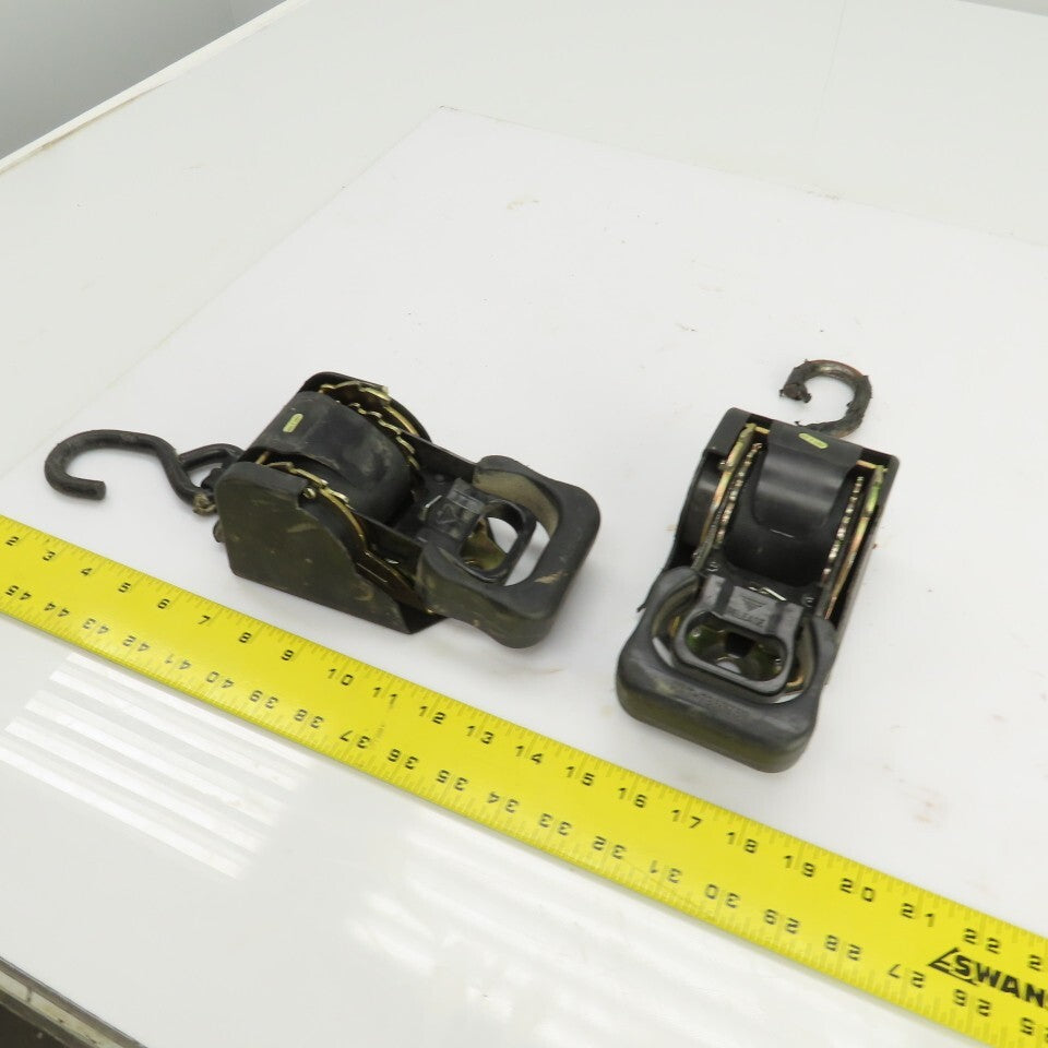 Strapinno 7350767 Bolt On Retractable Ratchet Strap 1-7/8" x 96" Lot of 2