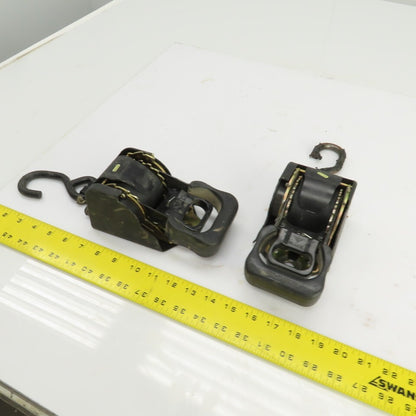 Strapinno 7350767 Bolt On Retractable Ratchet Strap 1-7/8" x 96" Lot of 2