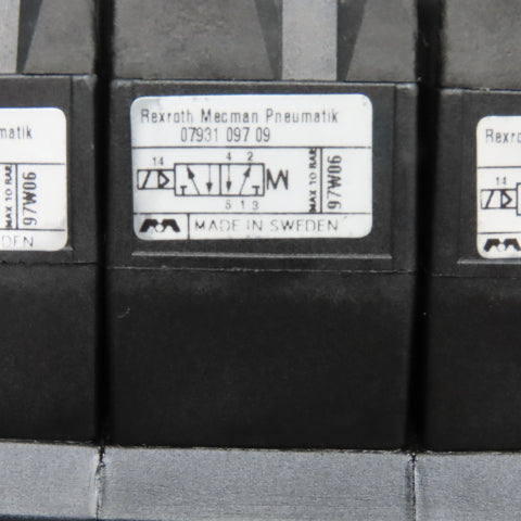 Mecman Rexroth 07931 097 09 2 Way Pneumatic Valve Logic Board Assembly 12 Valve