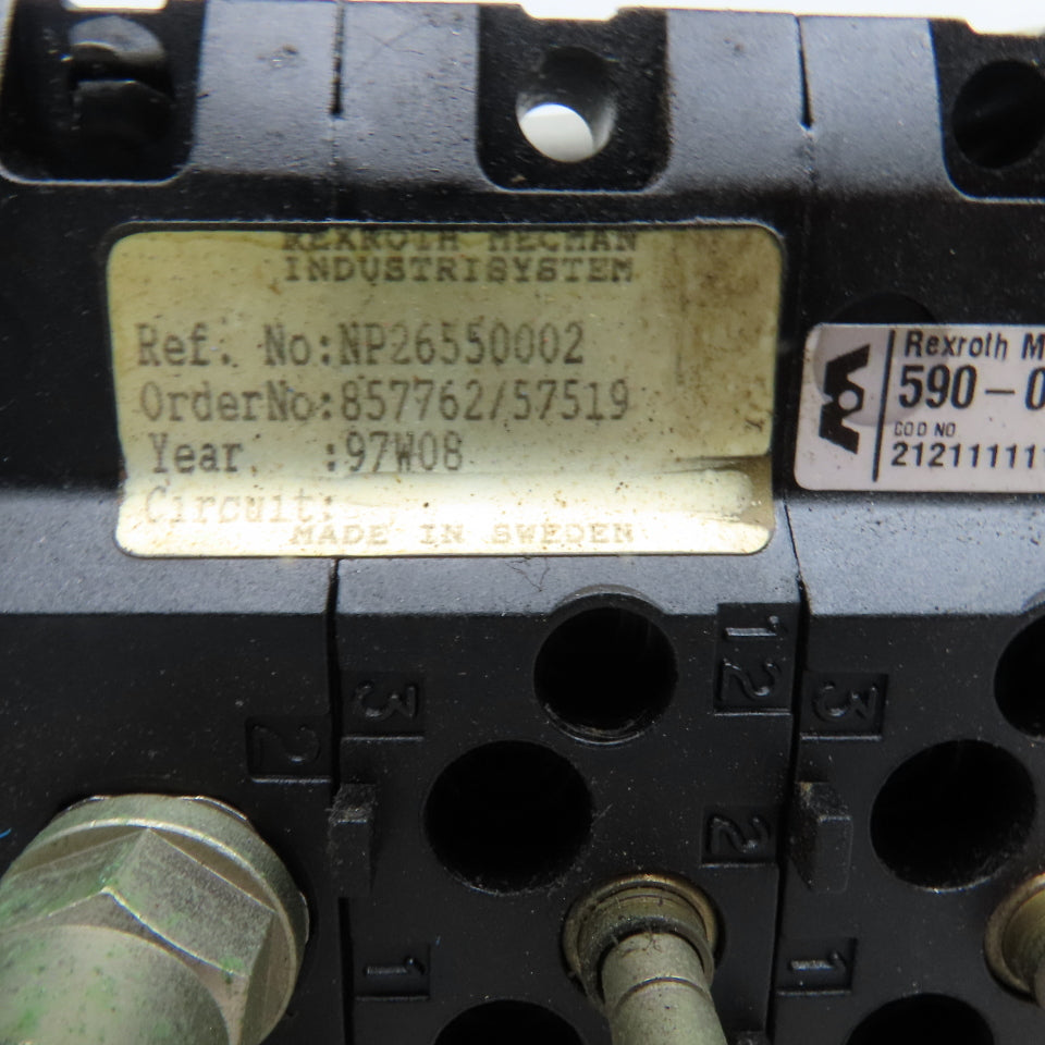 Mecman Rexroth 07931 097 09 2 Way Pneumatic Valve Logic Board Assembly 12 Valve