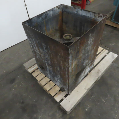 70 Gallon 23" x 23" x 31" Deep Steel Liquid Holding Reclaiming Tank