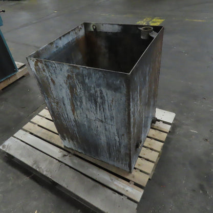 70 Gallon 23" x 23" x 31" Deep Steel Liquid Holding Reclaiming Tank