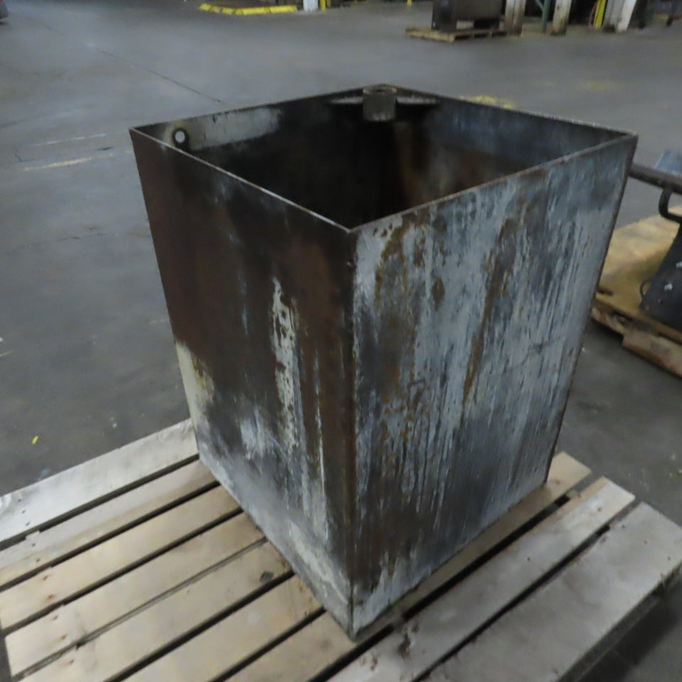 70 Gallon 23" x 23" x 31" Deep Steel Liquid Holding Reclaiming Tank