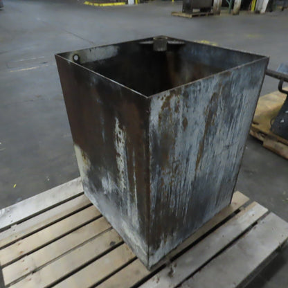 70 Gallon 23" x 23" x 31" Deep Steel Liquid Holding Reclaiming Tank
