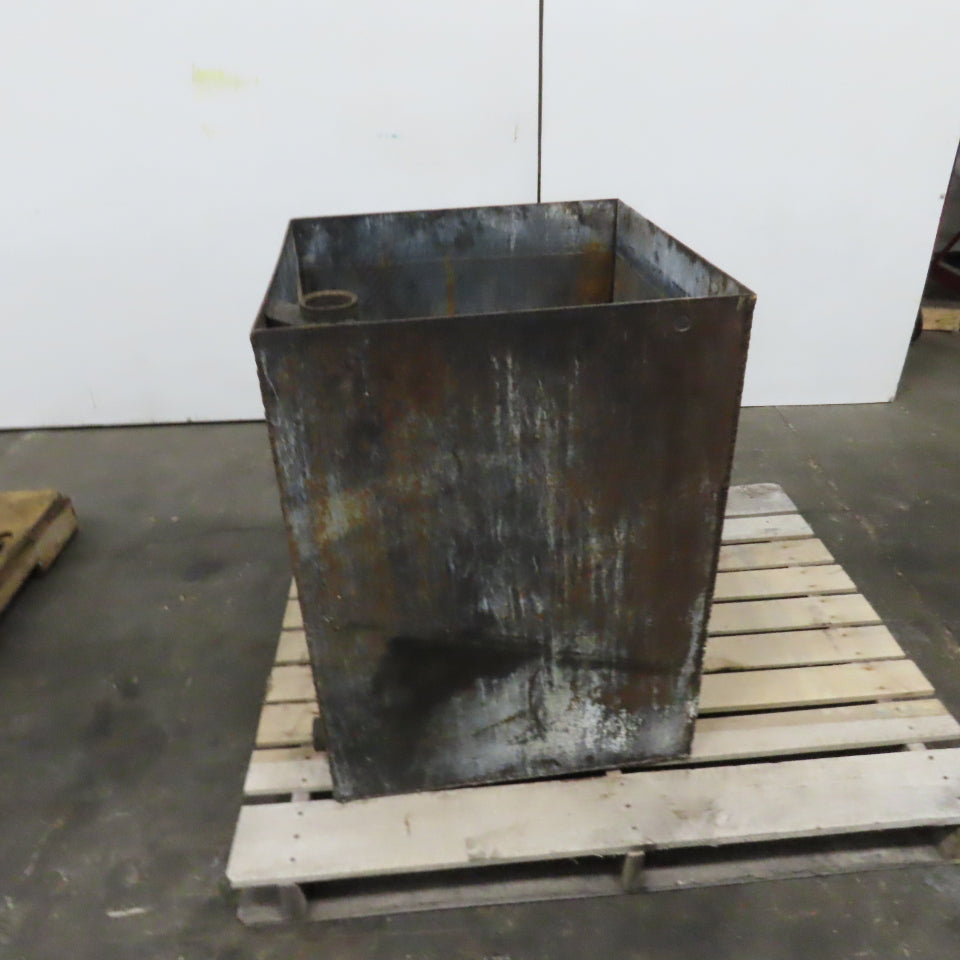 70 Gallon 23" x 23" x 31" Deep Steel Liquid Holding Reclaiming Tank