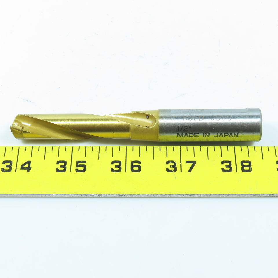 Kennametal KPSPD0500 1/2" Super Point Drill Carbide Tip TiN Coated Coolant Fed
