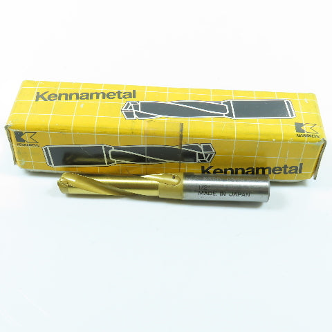 Kennametal KPSPD0500 1/2" Super Point Drill Carbide Tip TiN Coated Coolant Fed