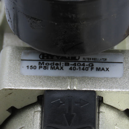 Hyvair B-404-G Pneumatic Filter Regulator 150PSI1/4" NPT 40-140°F