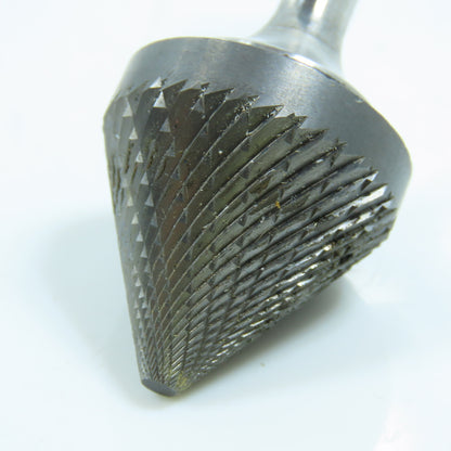 SGS 14853 SJ-9 Double Cut Carbide Cone Shape Abrasive Bur 1/4" Shank USA