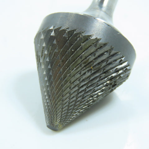SGS 14853 SJ-9 Double Cut Carbide Cone Shape Abrasive Bur 1/4" Shank USA