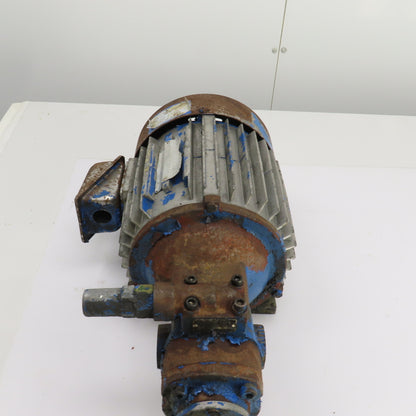 A-Ryung 2HP AC Electric Motor 200-220V 3PH 6.7-6.2A W/T-Rotor Oil Pump