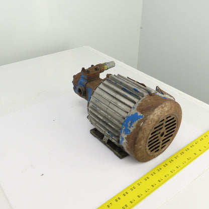 A-Ryung 2HP AC Electric Motor 200-220V 3PH 6.7-6.2A W/T-Rotor Oil Pump