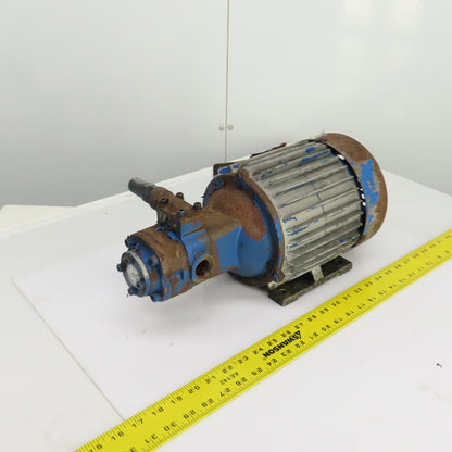 A-Ryung 2HP AC Electric Motor 200-220V 3PH 6.7-6.2A W/T-Rotor Oil Pump