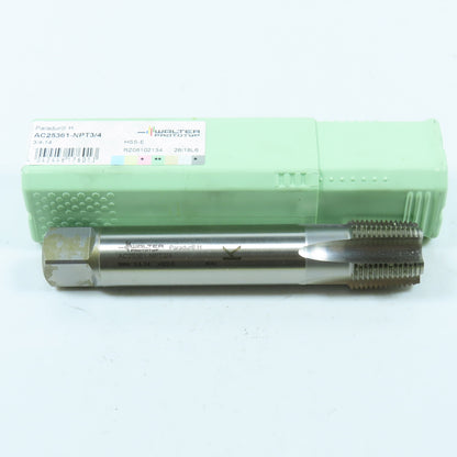 Walter Prototyp AC25361-NPT3/4 HSS 3/4"-14 Straight Flute Taper Pipe Tap 5F