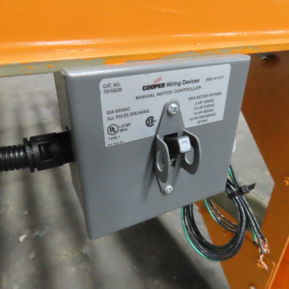 Viastore Systems 75" W x 65" Long Power Roller Conveyor 20 FPM 1/2Hp 230/460V