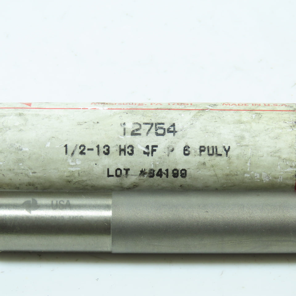 Brubaker 12754 1/2"-13 Straight Flute Plug Tap 4F 6" OAL Made In USA