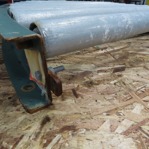 45° Gravity Roller Curved Conveyor Section 39-1/2" Back Radius Width