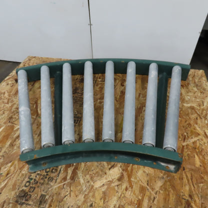 45° Gravity Roller Curved Conveyor Section 39-1/2" Back Radius Width
