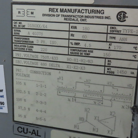 Siemens 25-250Hp Dynamometer Motor Torque Test Stand Transformer Controls