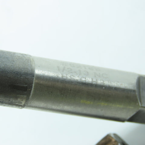 Hanson Whitney 1/2"-13 NC Straight Flute Extended Plug Tap 4F 8" OAL Lot of 2
