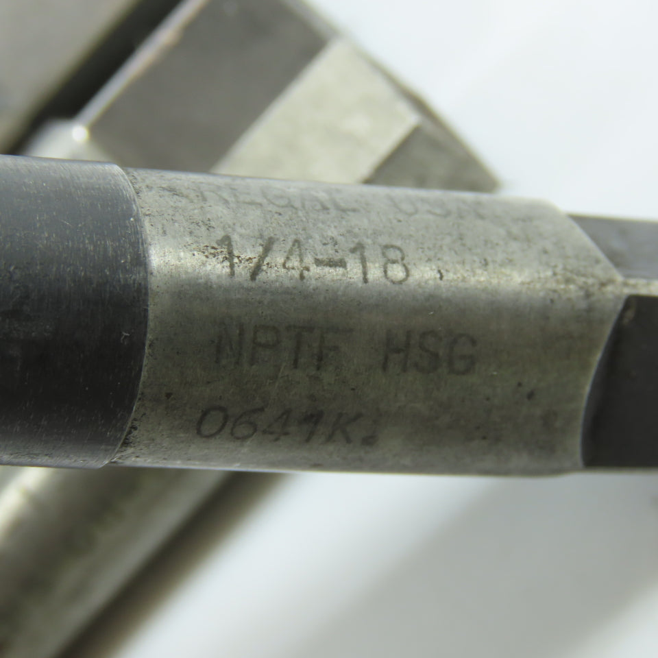 1/2"-13 NC, 1/4"-18 NPTF, 5/8"-11 NC Straight Flute Extended Plug Tap 4F Lot/4