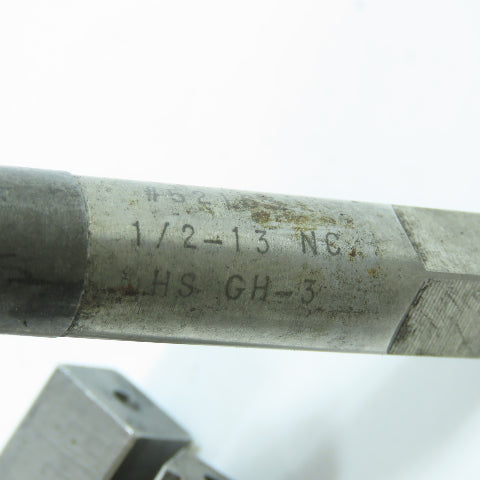 1/2"-13 NC, 1/4"-18 NPTF, 5/8"-11 NC Straight Flute Extended Plug Tap 4F Lot/4