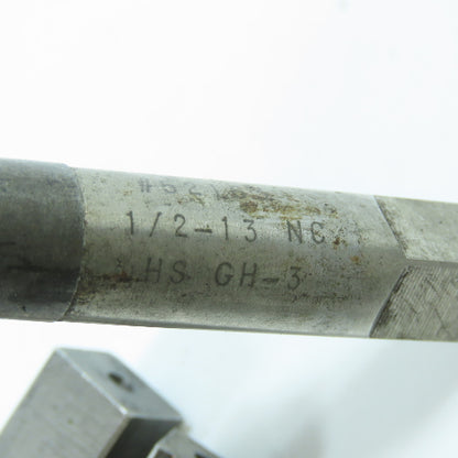 1/2"-13 NC, 1/4"-18 NPTF, 5/8"-11 NC Straight Flute Extended Plug Tap 4F Lot/4