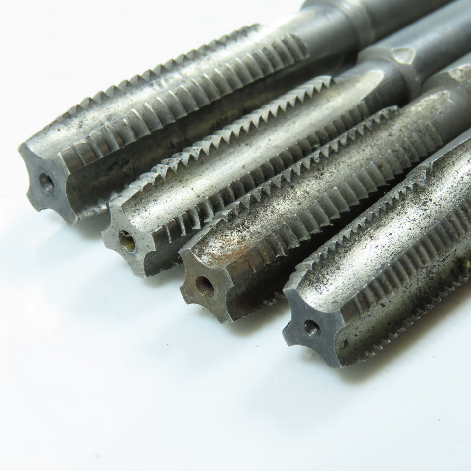 1/2"-13 NC, 1/4"-18 NPTF, 5/8"-11 NC Straight Flute Extended Plug Tap 4F Lot/4