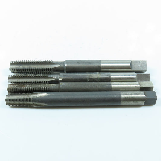 1/2"-13 NC, 1/4"-18 NPTF, 5/8"-11 NC Straight Flute Extended Plug Tap 4F Lot/4