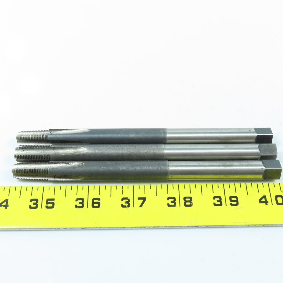 1/8"-27 NPTF Straight Flute Tapered Pipe Tap Extended Shank 4F 6" OAL Lot of 3