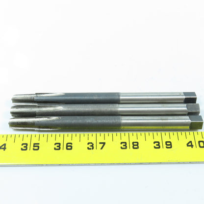 1/8"-27 NPTF Straight Flute Tapered Pipe Tap Extended Shank 4F 6" OAL Lot of 3