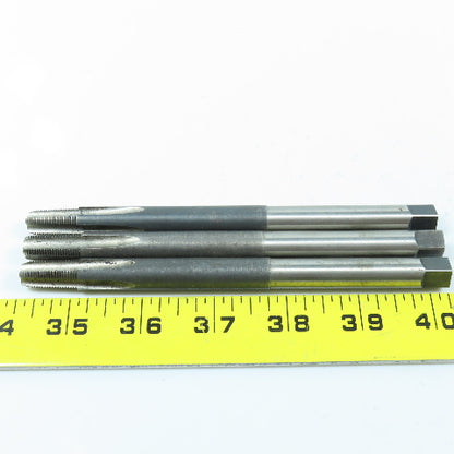 1/8"-27 NPTF Straight Flute Tapered Pipe Tap Extended Shank 4F 6" OAL Lot of 3
