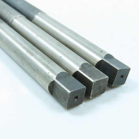1/8"-27 NPTF Straight Flute Tapered Pipe Tap Extended Shank 4F 6" OAL Lot of 3