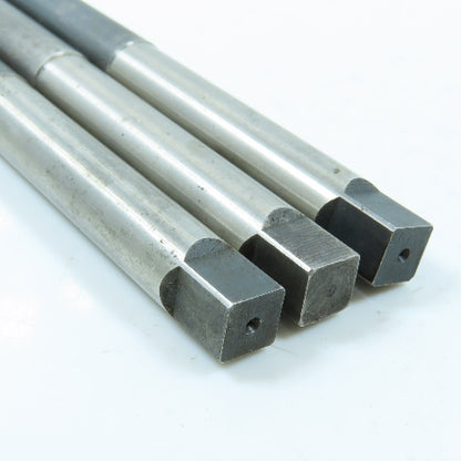 1/8"-27 NPTF Straight Flute Tapered Pipe Tap Extended Shank 4F 6" OAL Lot of 3