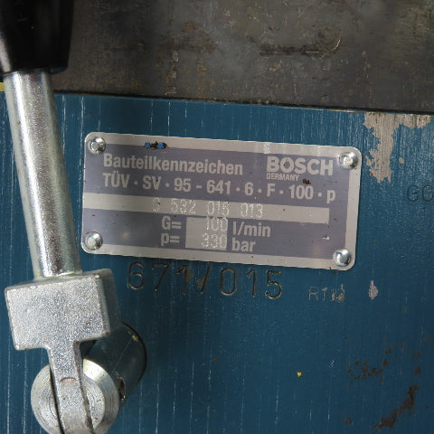 Bosch 20L Hydraulic Accumulator 125 Bar 80°C W/0 532 016 Control Valve 100 l/min