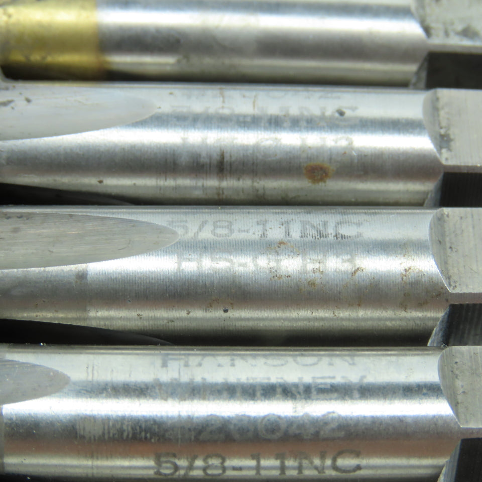 5/8"-11 NC Straight Flute Plug Tap 4F Lot of 10