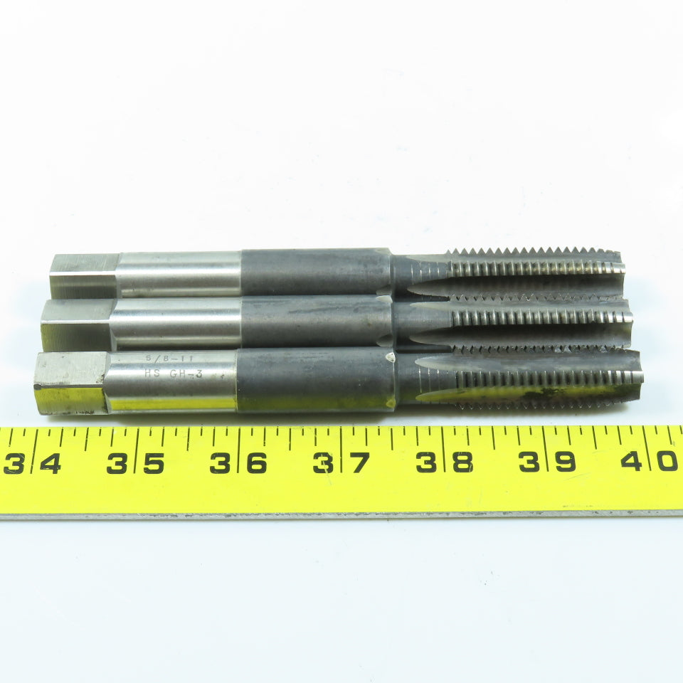 5/8"-11 Straight Flute Extended Plug Tap 4F Lot of 3
