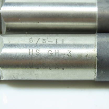 5/8"-11 Straight Flute Extended Plug Tap 4F Lot of 3