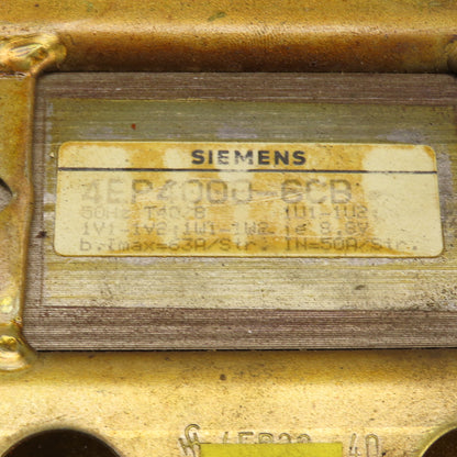 Siemens 4EP4000-6CB Transformer 50HZ T40/B