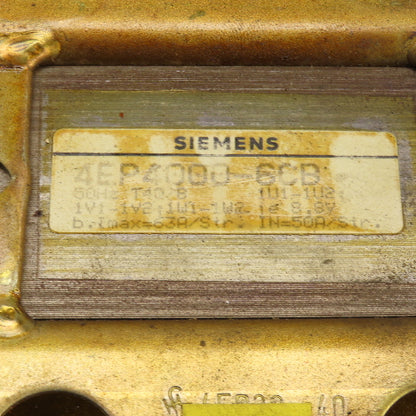 Siemens 4EP4000-6CB Transformer 50HZ T40/B