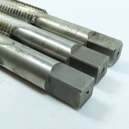 7/8"-9 NC Straight Flute Plug & Taper Tap 4F Lot of 3