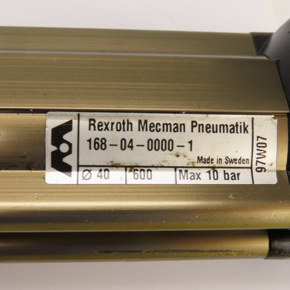 Rexroth Mecman 168-04-0000-1 Double Acting Pneumatic Cylinder 550mm Stroke